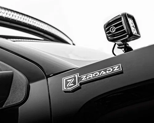 Z361221 – T-REX Driving/ Fog Light Mounting Bracket, Bolt-On To Hood Hinge Powder Coated Mounts One 3 Inch Light Pod ...